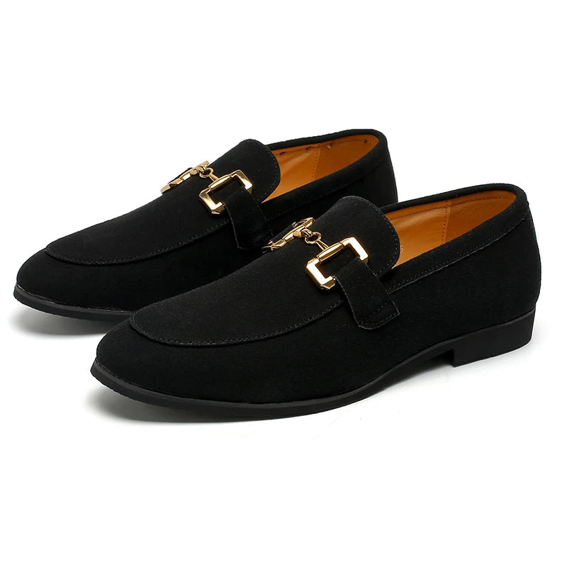 Mocassins homme à détail métallique - Noir