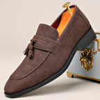 Mocassins homme à double pampille - Kaki