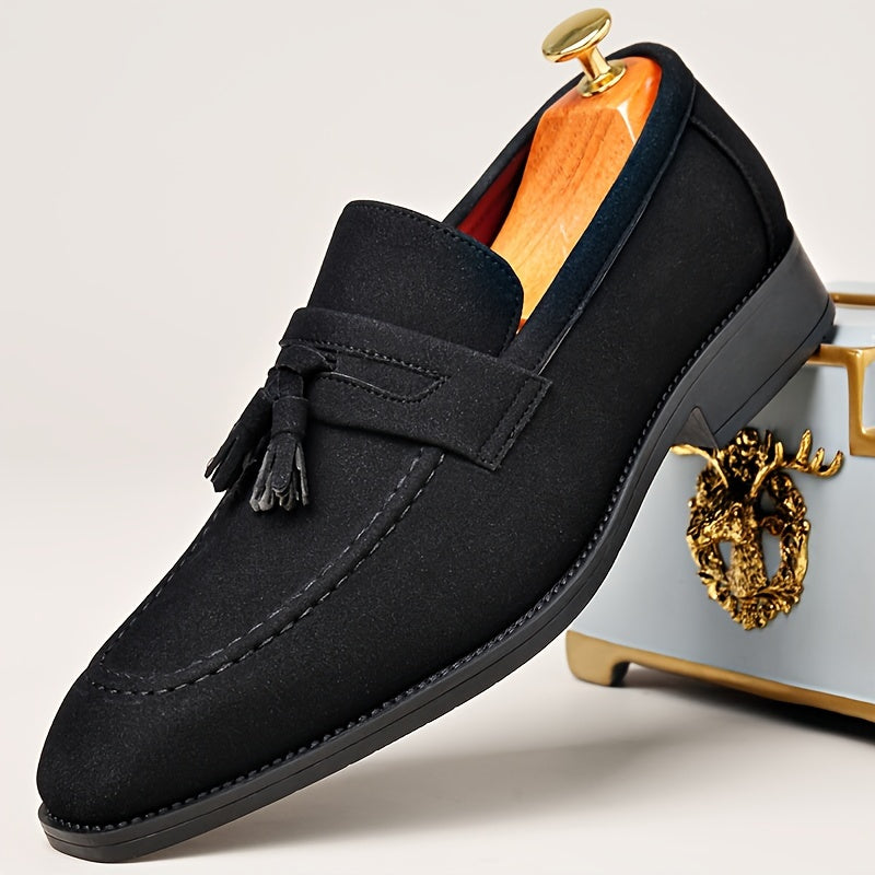 Mocassins homme à double pampille - Noir