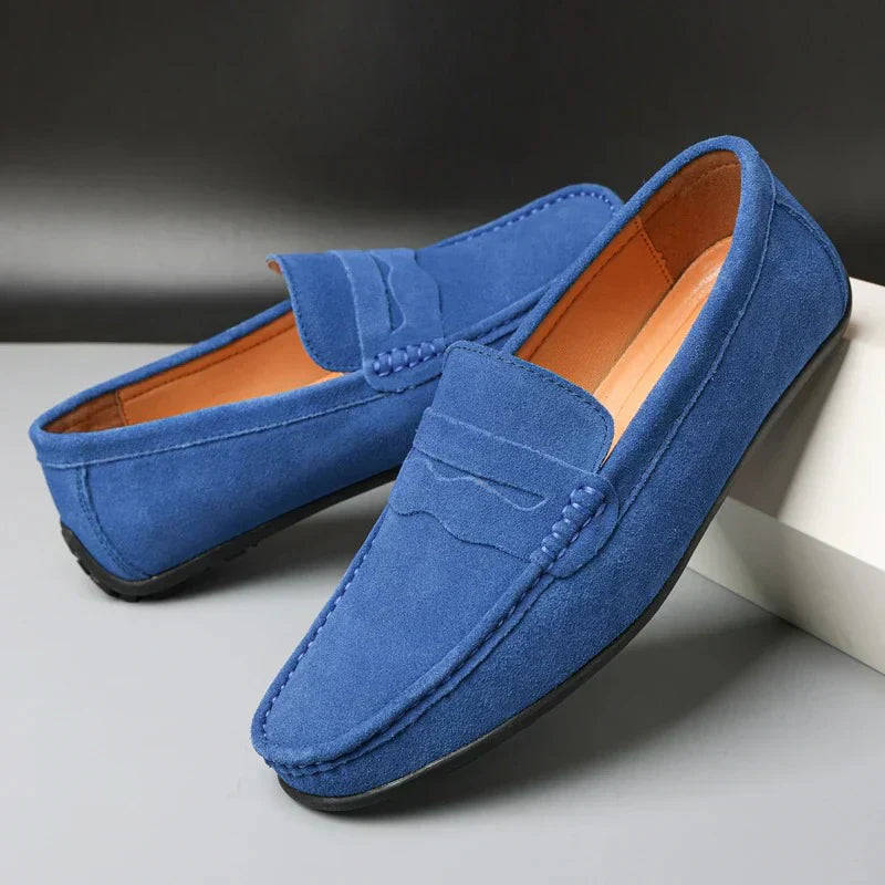 Mocassins homme à enfiler - Bleu