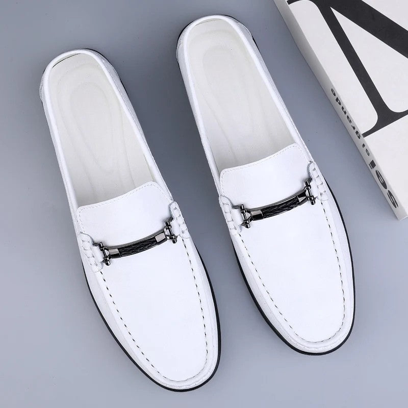 Mocassins homme à enfiler classiques - Blanc