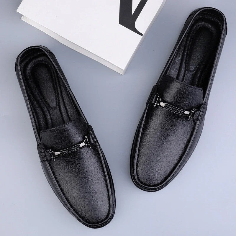 Mocassins homme à enfiler classiques - Noir