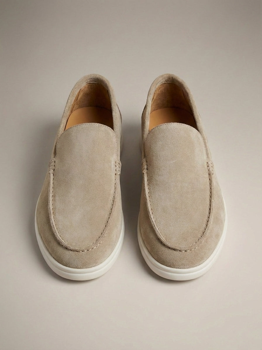 Mocassins homme à enfiler unis - Beige