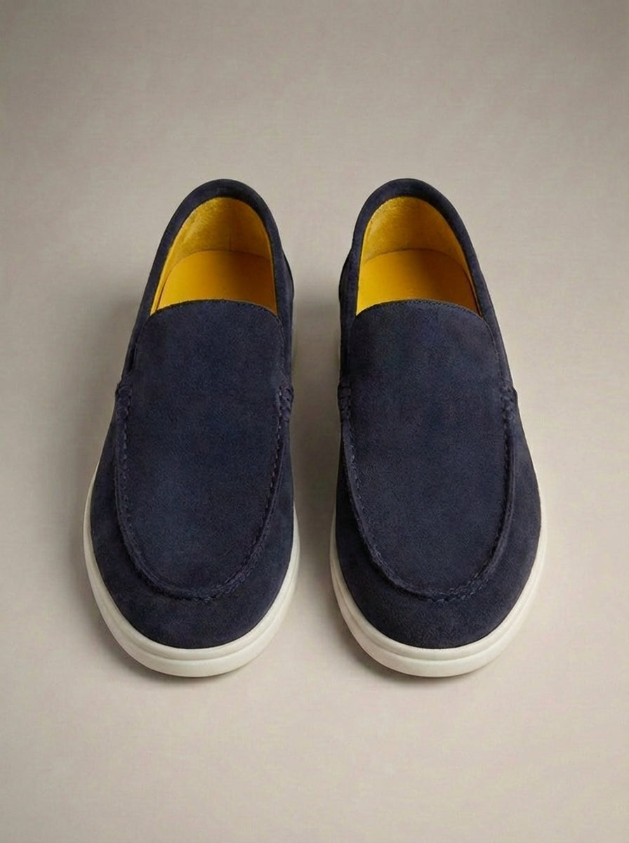Mocassins homme à enfiler unis - Bleu marine