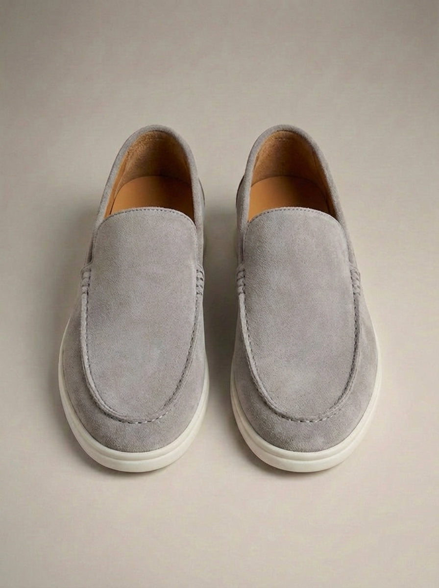 Mocassins homme à enfiler unis - Gris