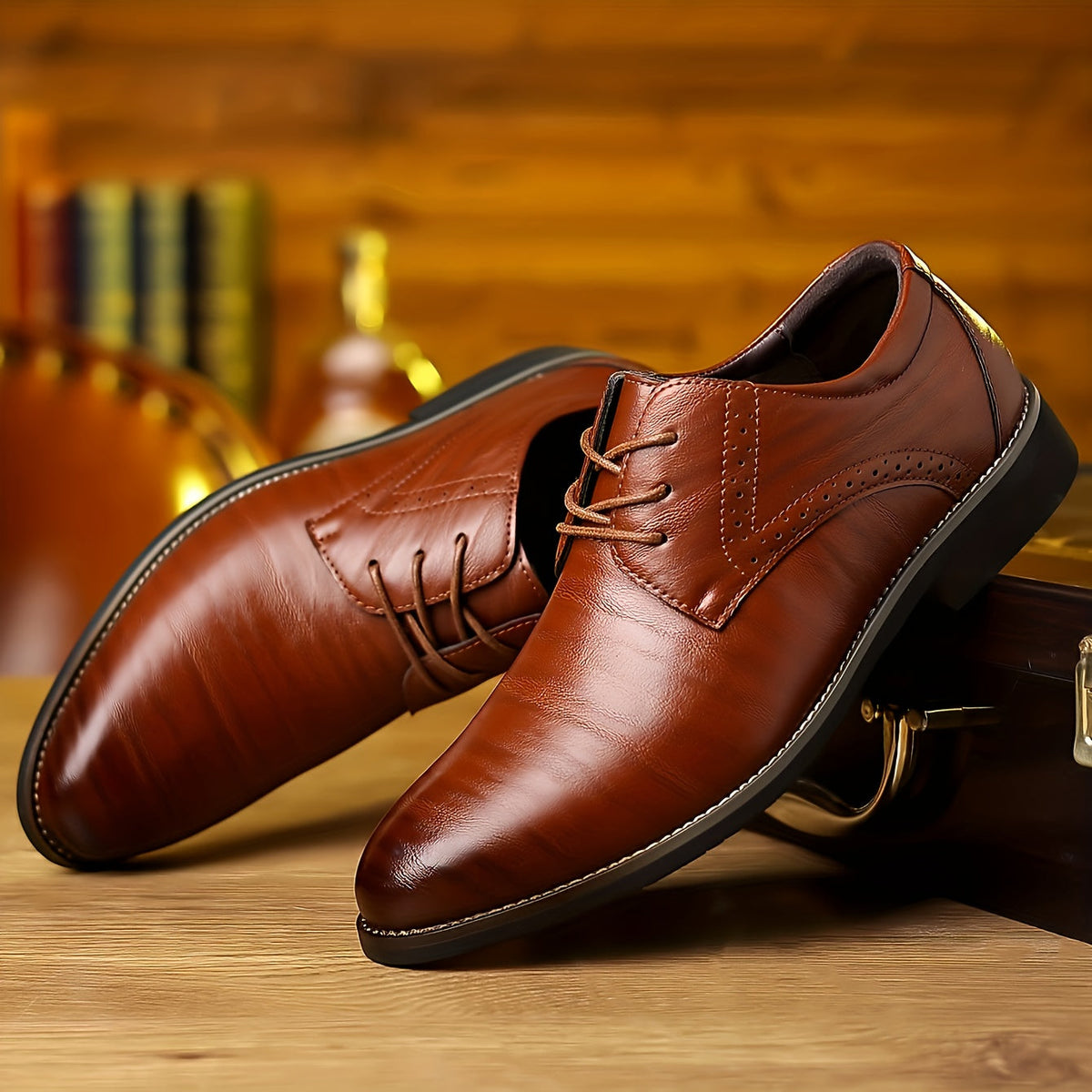 Mocassins homme à lacets - Marron