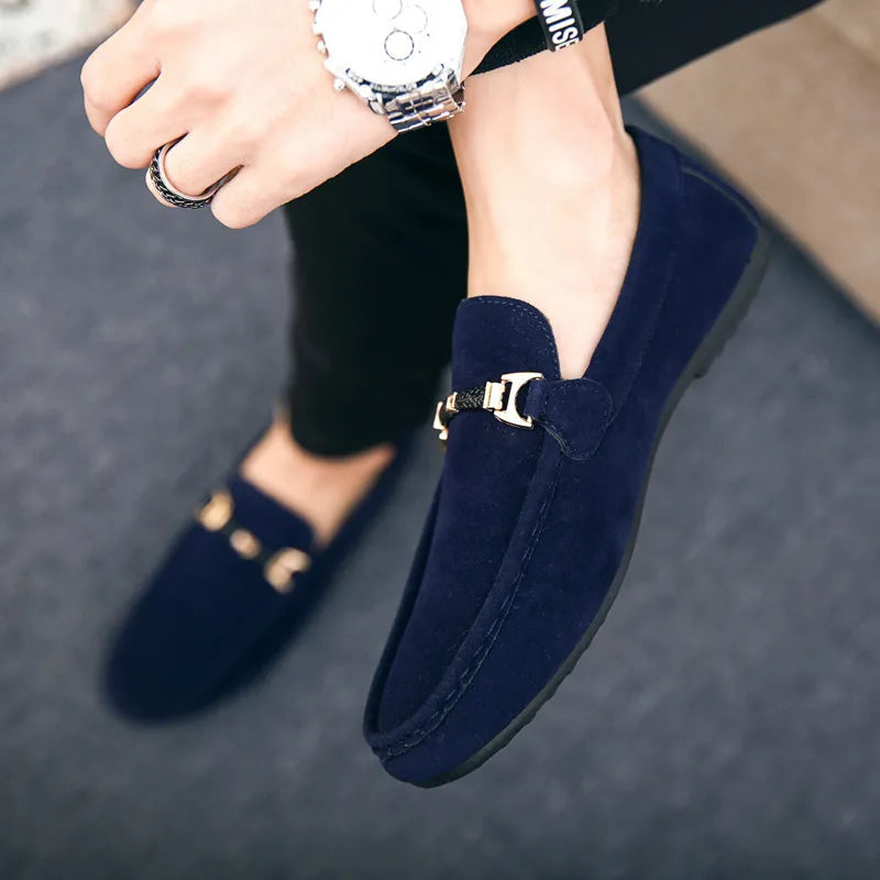Mocassins homme à mors - Bleu