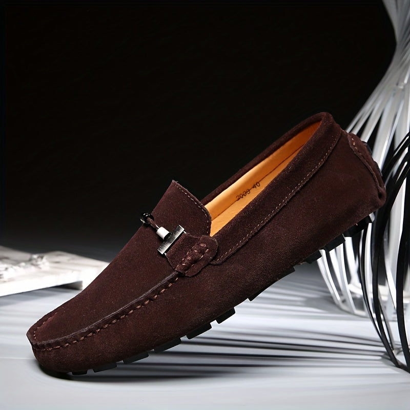 Mocassins homme à mors métallique - Marron