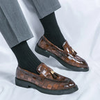 Mocassins homme à pampilles - image 5