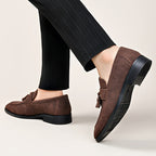 Mocassins homme à plateau frangé - image 7