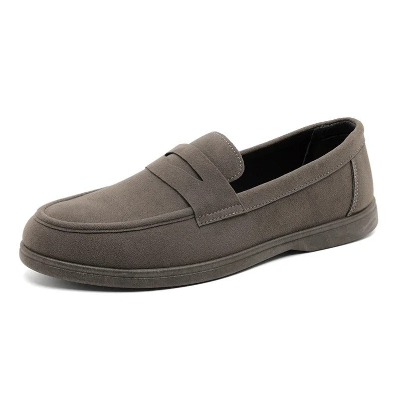 Mocassins homme à semelle basse - Gris