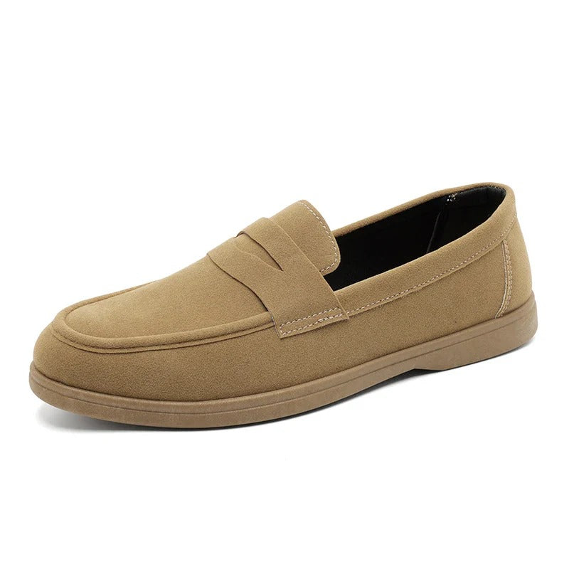 Mocassins homme à semelle basse - Kaki