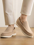 Mocassins homme à semelle contrastée - Beige
