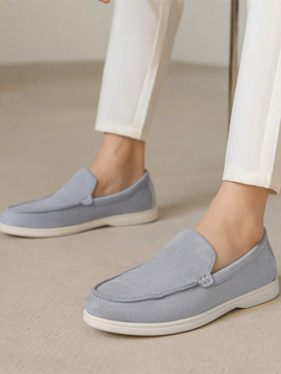 Mocassins homme à semelle contrastée - Bleu ciel