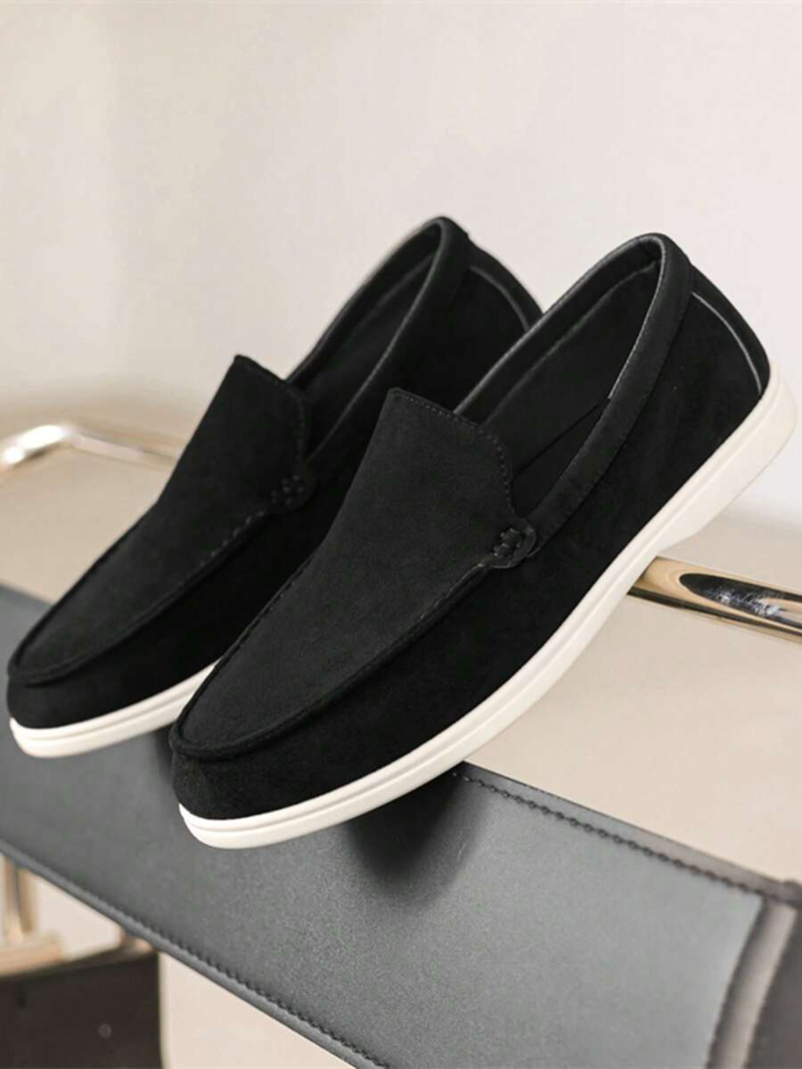 Mocassins homme à semelle contrastée - Noir