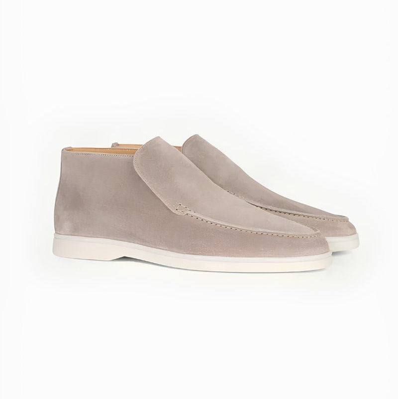 Mocassins homme à tige montante - Beige