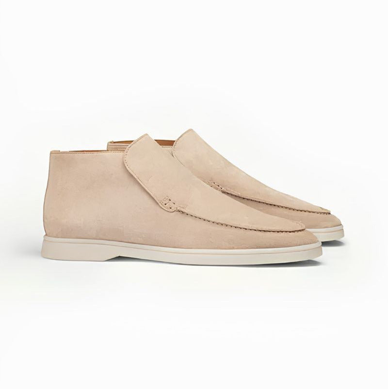 Mocassins homme à tige montante - Kaki