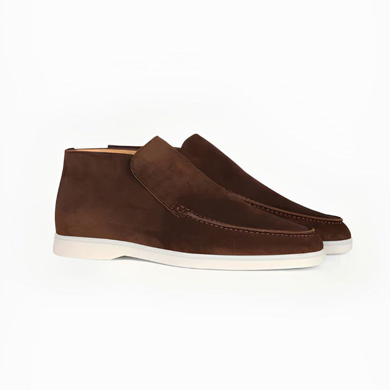 Mocassins homme à tige montante - Marron