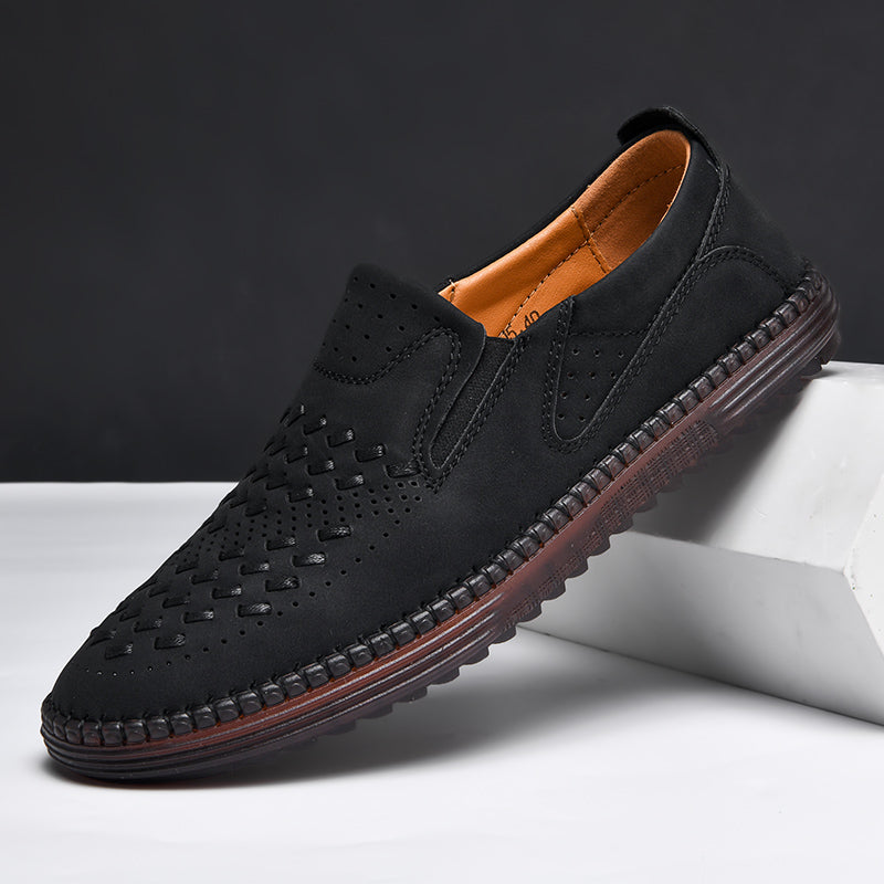Mocassins homme ajourés - Noir