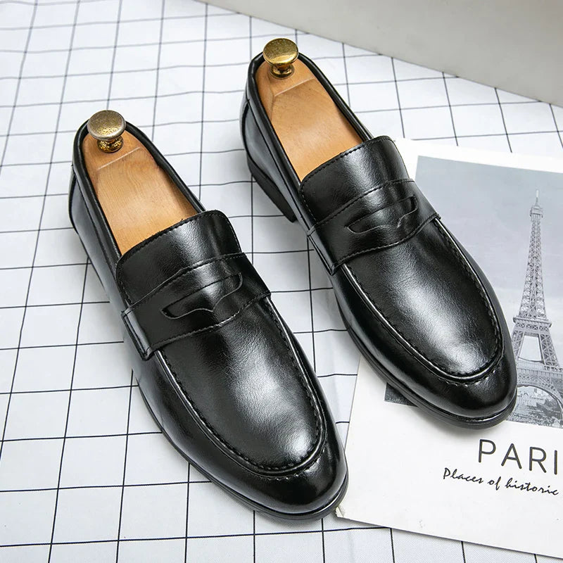 Mocassins homme bandeau - Noir