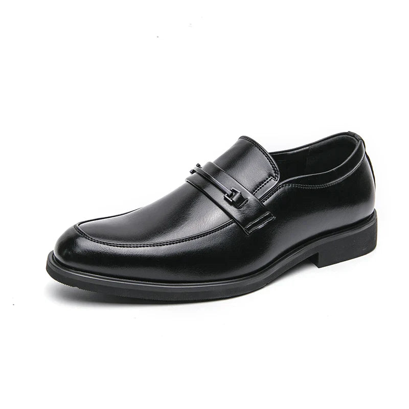 Mocassins homme barrette métallique - Noir