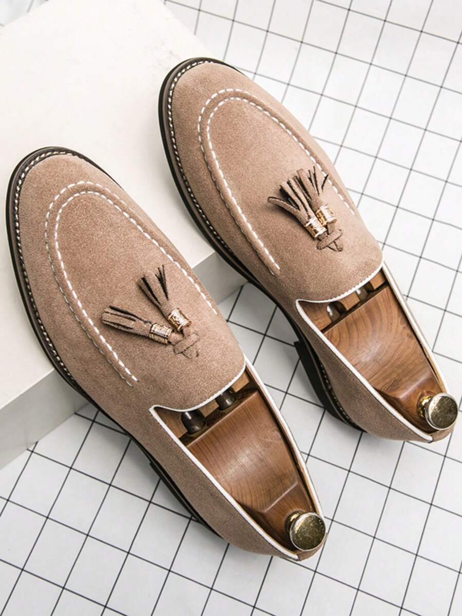 Mocassins homme bride dessus - Beige