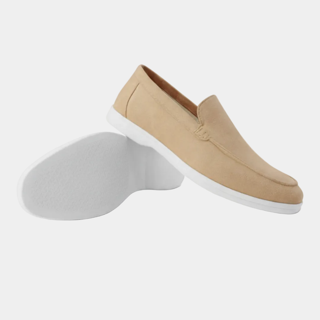 Mocassins homme couture apparente - Caramel