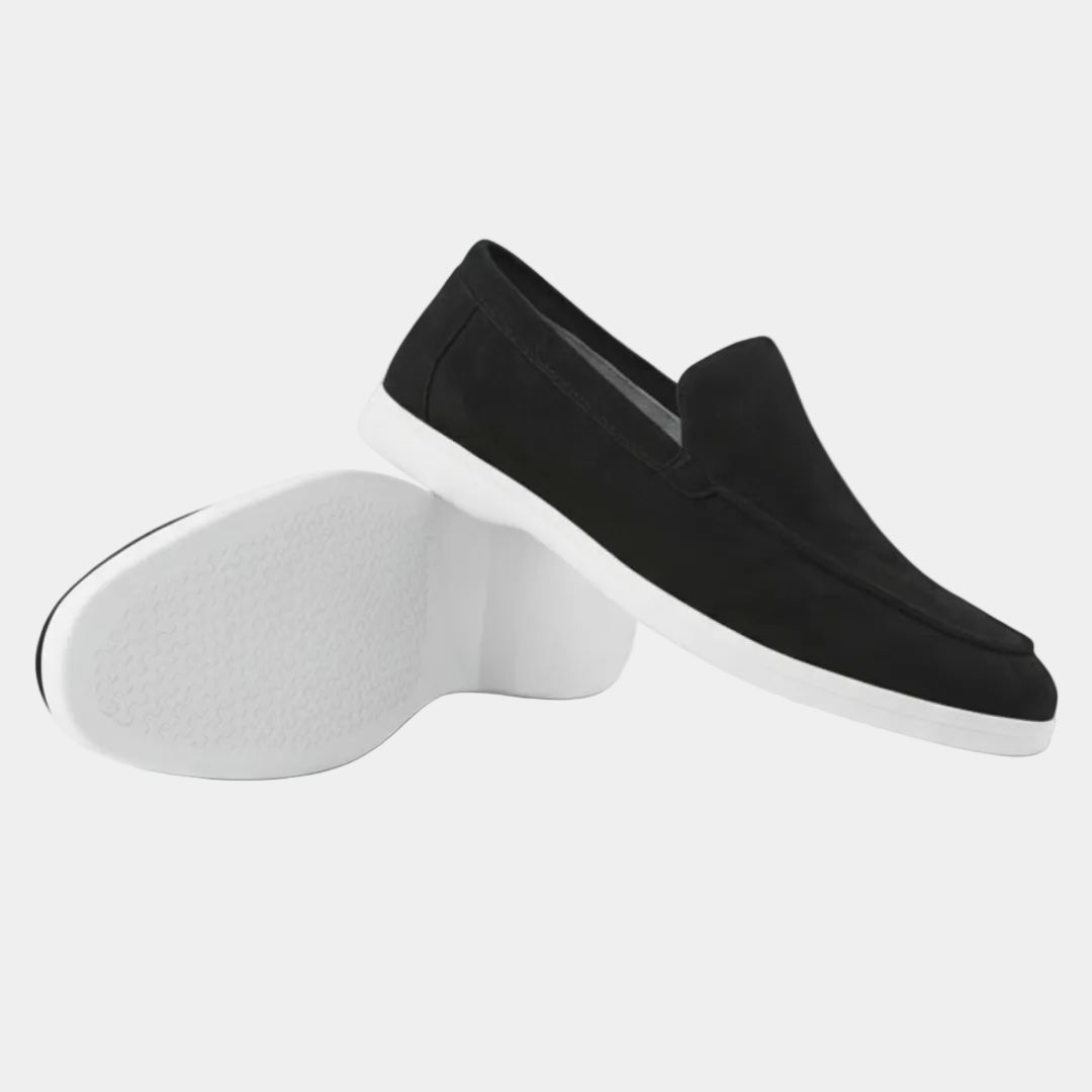 Mocassins homme couture apparente - Noir