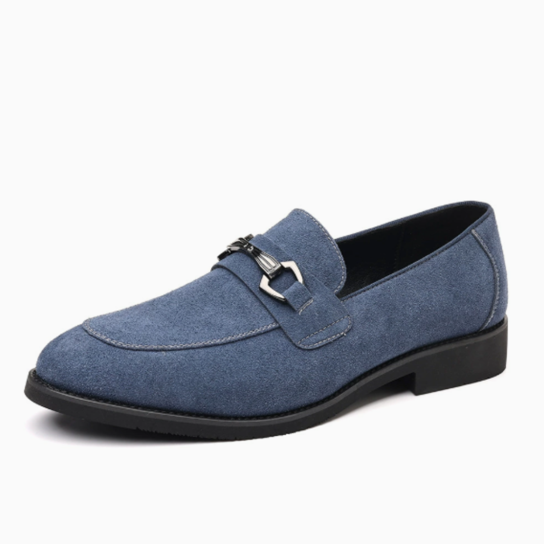 Mocassins homme coutures apparentes - Bleu