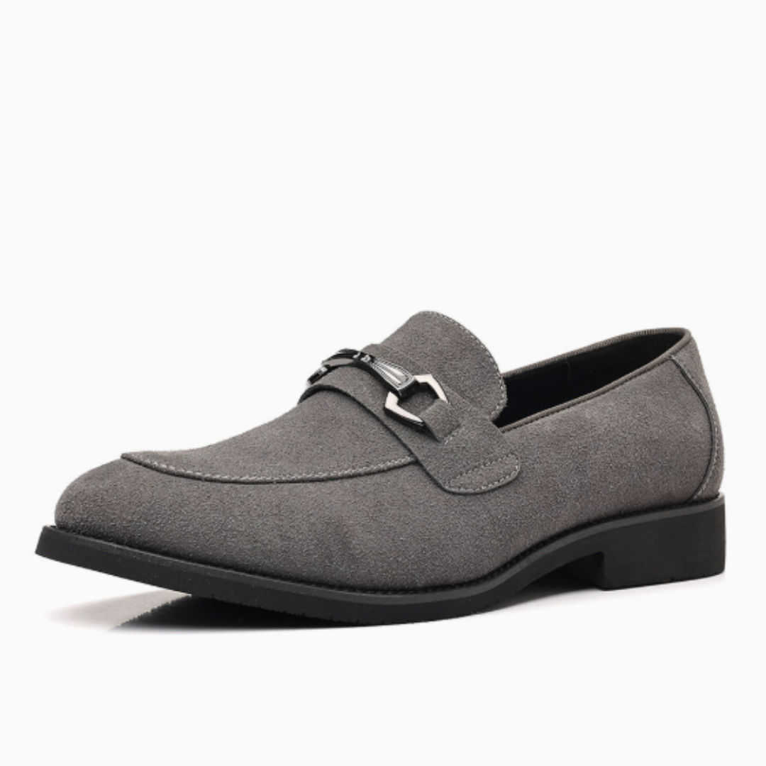 Mocassins homme coutures apparentes - Gris