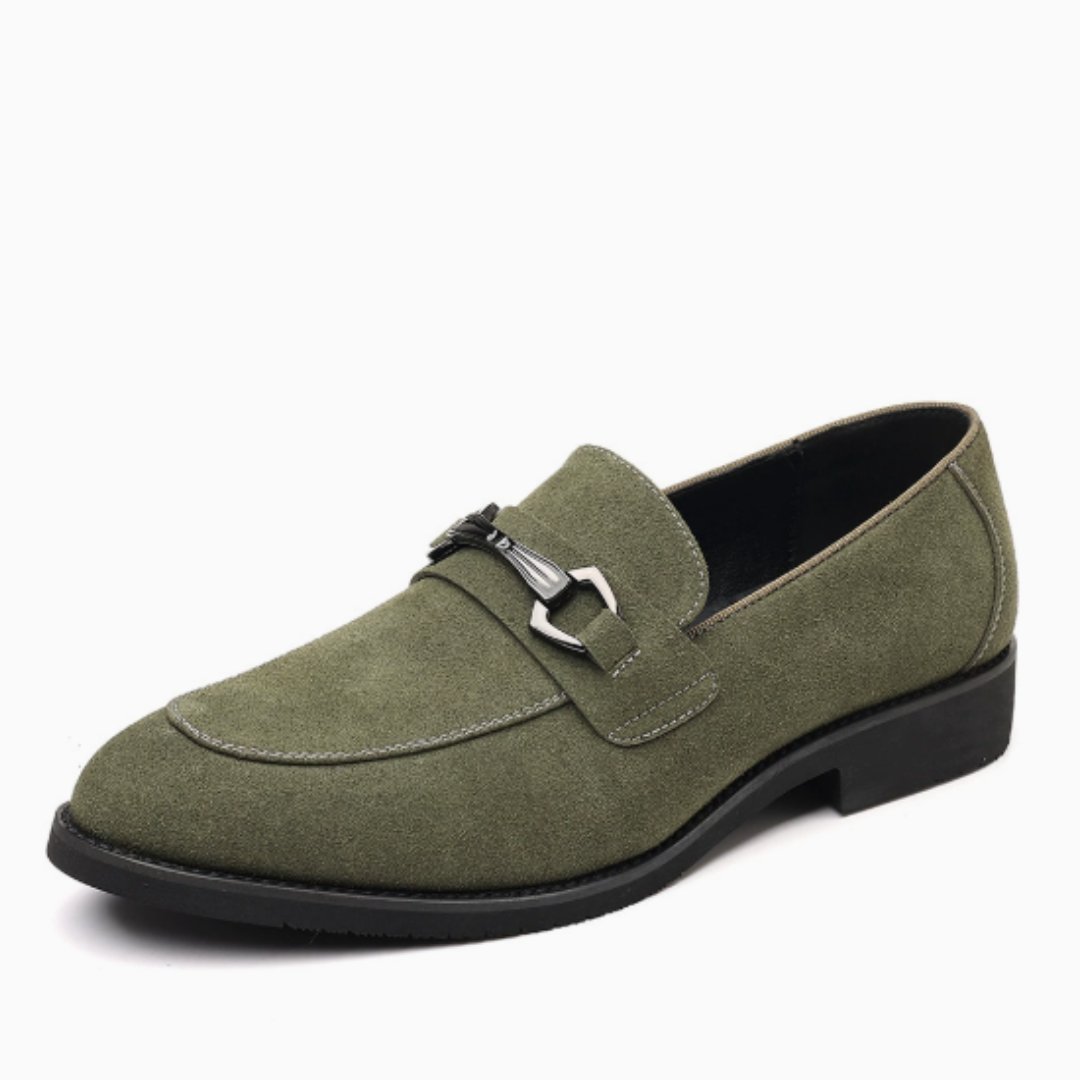 Mocassins homme coutures apparentes - Vert