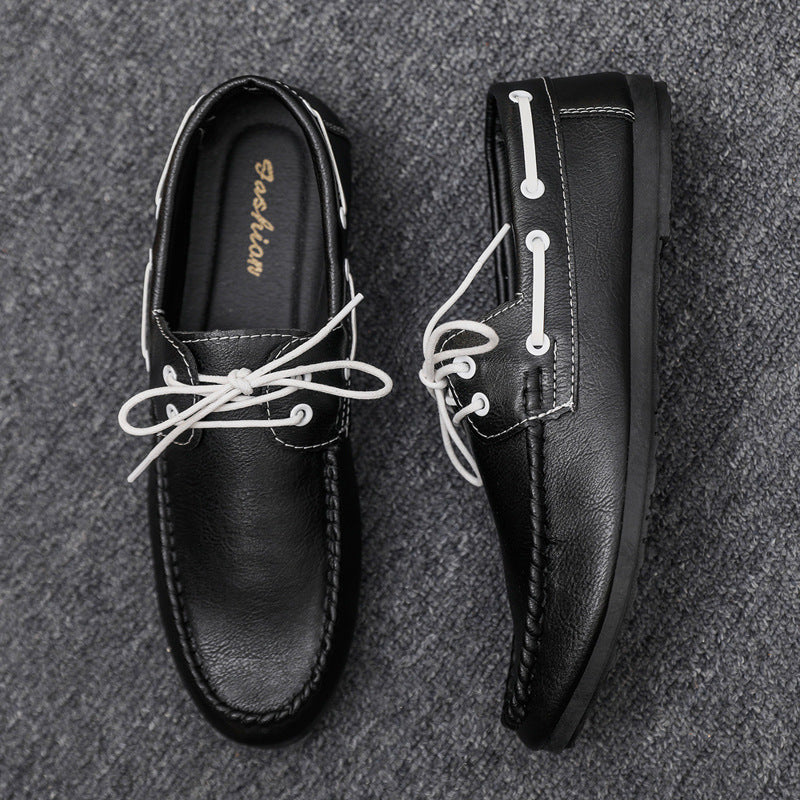 Mocassins homme coutures décoratives - image 4