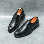 Mocassins homme dessus lisse - Marron