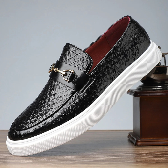 Mocassins homme détail mors - Noir