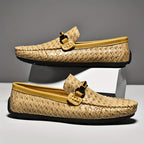 Mocassins homme effet tressé à boucle - image 5