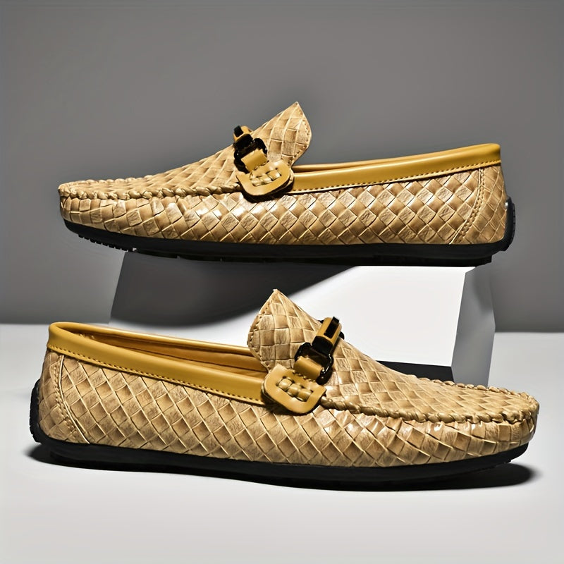 Mocassins homme effet tressé à boucle - image 5