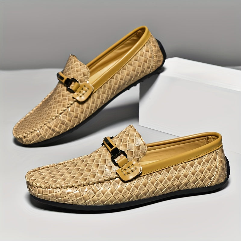 Mocassins homme effet tressé à boucle - image 6