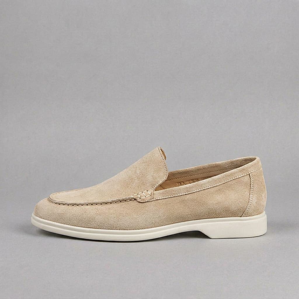 Mocassins homme en daim - Beige