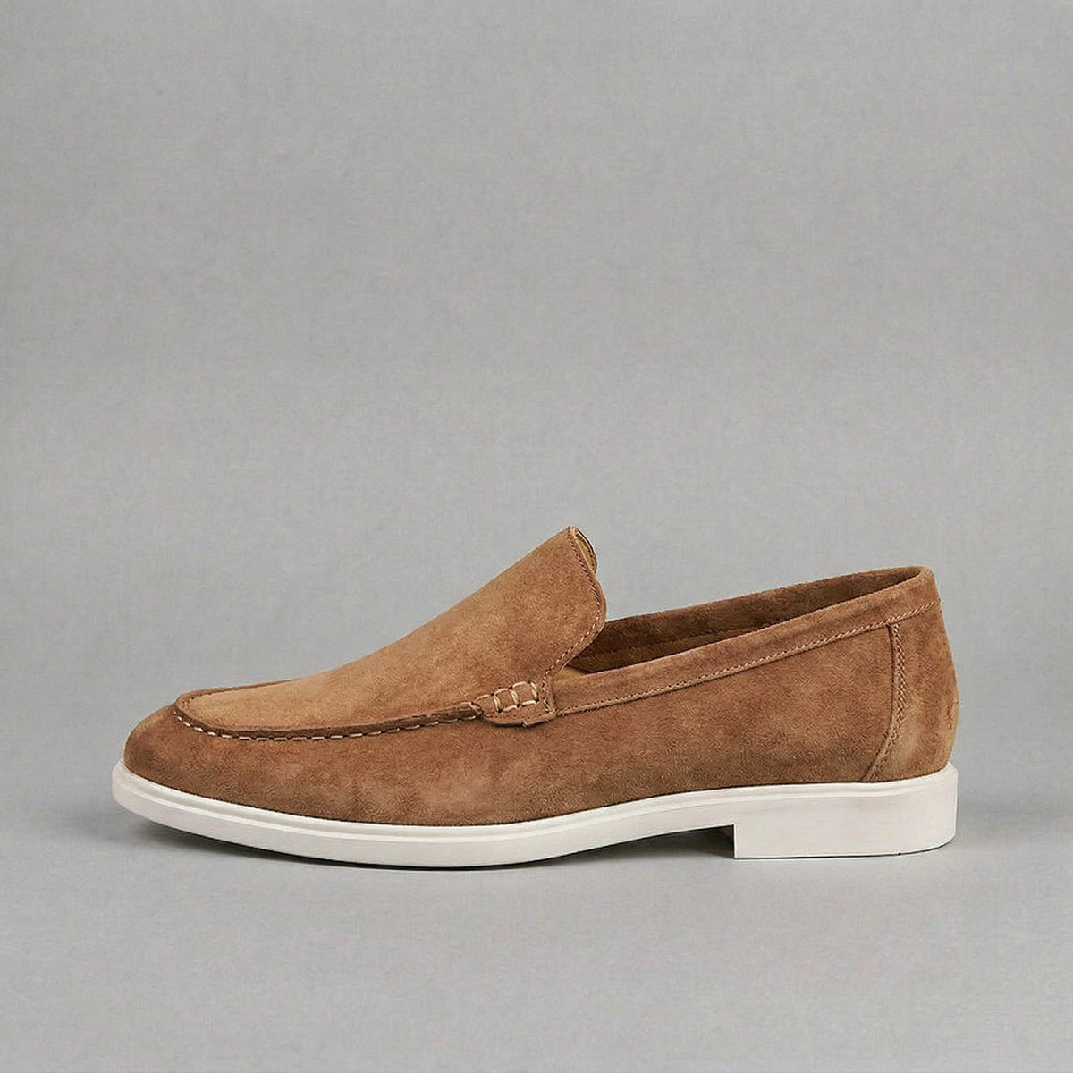 Mocassins homme en daim - Marron
