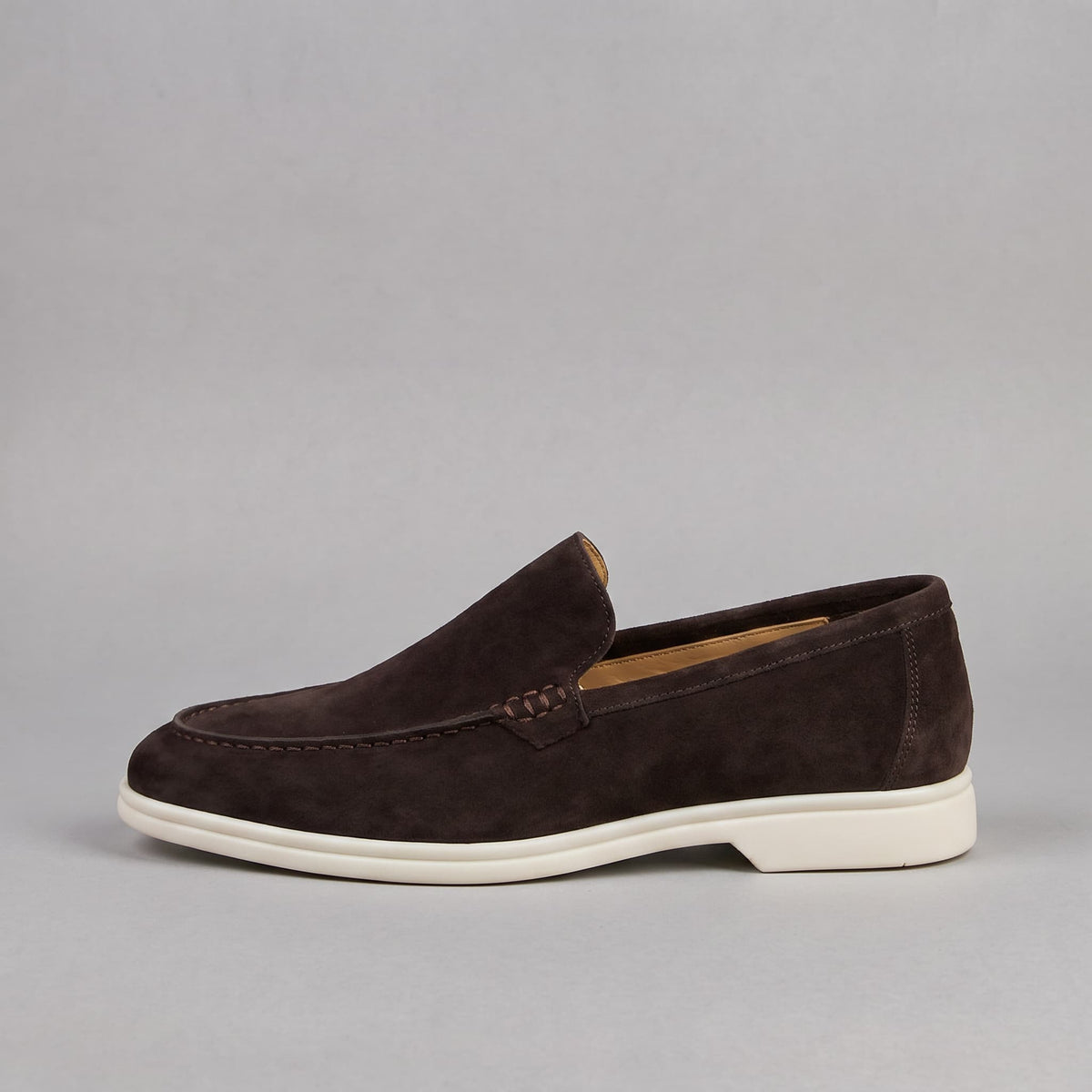 Mocassins homme en daim - Marron foncé