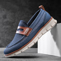 Mocassins homme en maille - Bleu