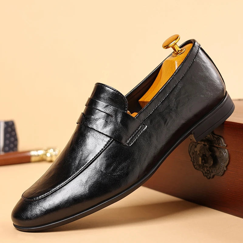 Mocassins homme lisses - Noir
