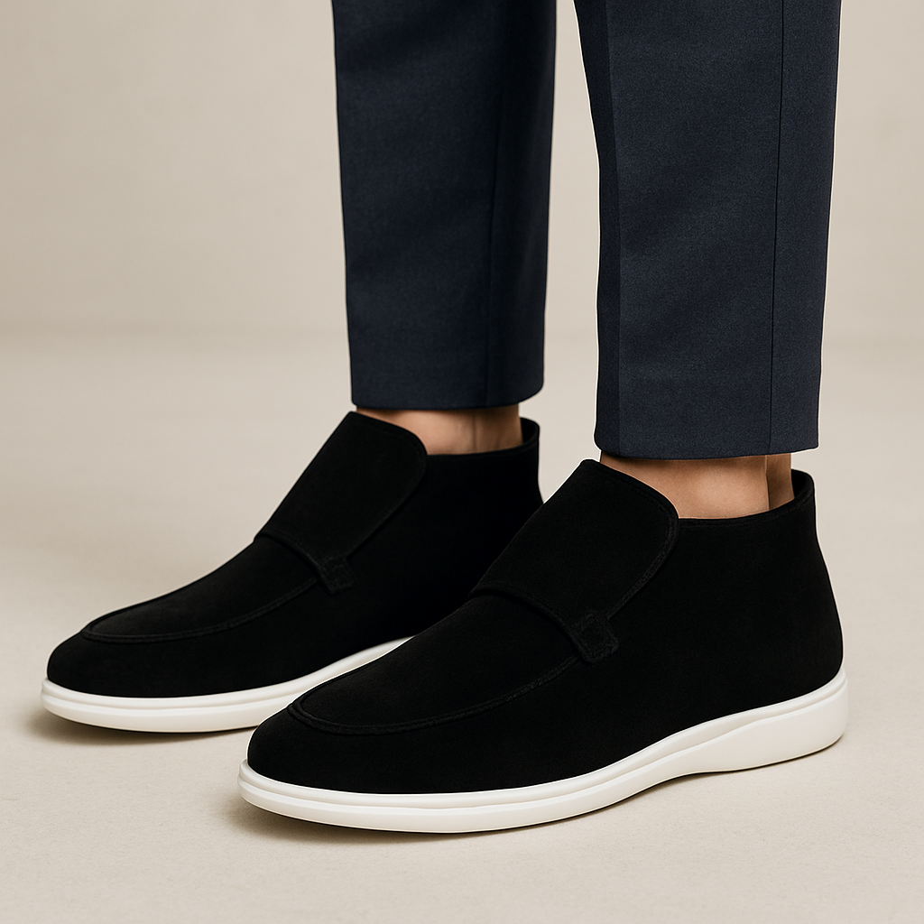 Mocassins homme montants à enfiler - Noir