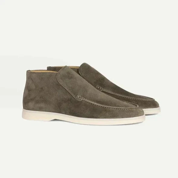 Mocassins homme montants - Vert armée