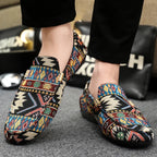Mocassins homme motifs tissés - image 3