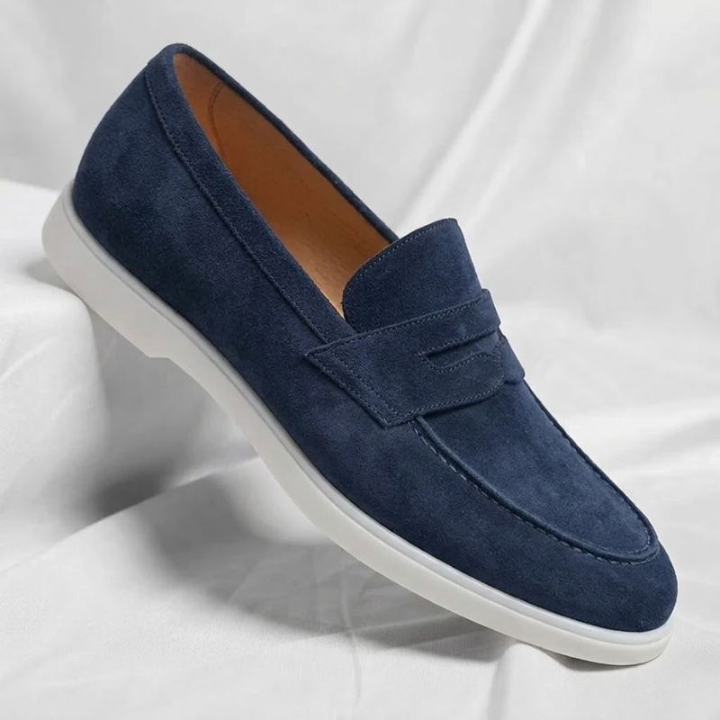 Mocassins homme penny classiques - Marine