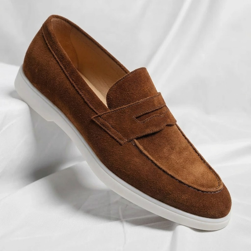 Mocassins homme penny classiques - Marron
