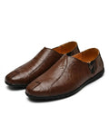 Mocassins homme plats - Marron