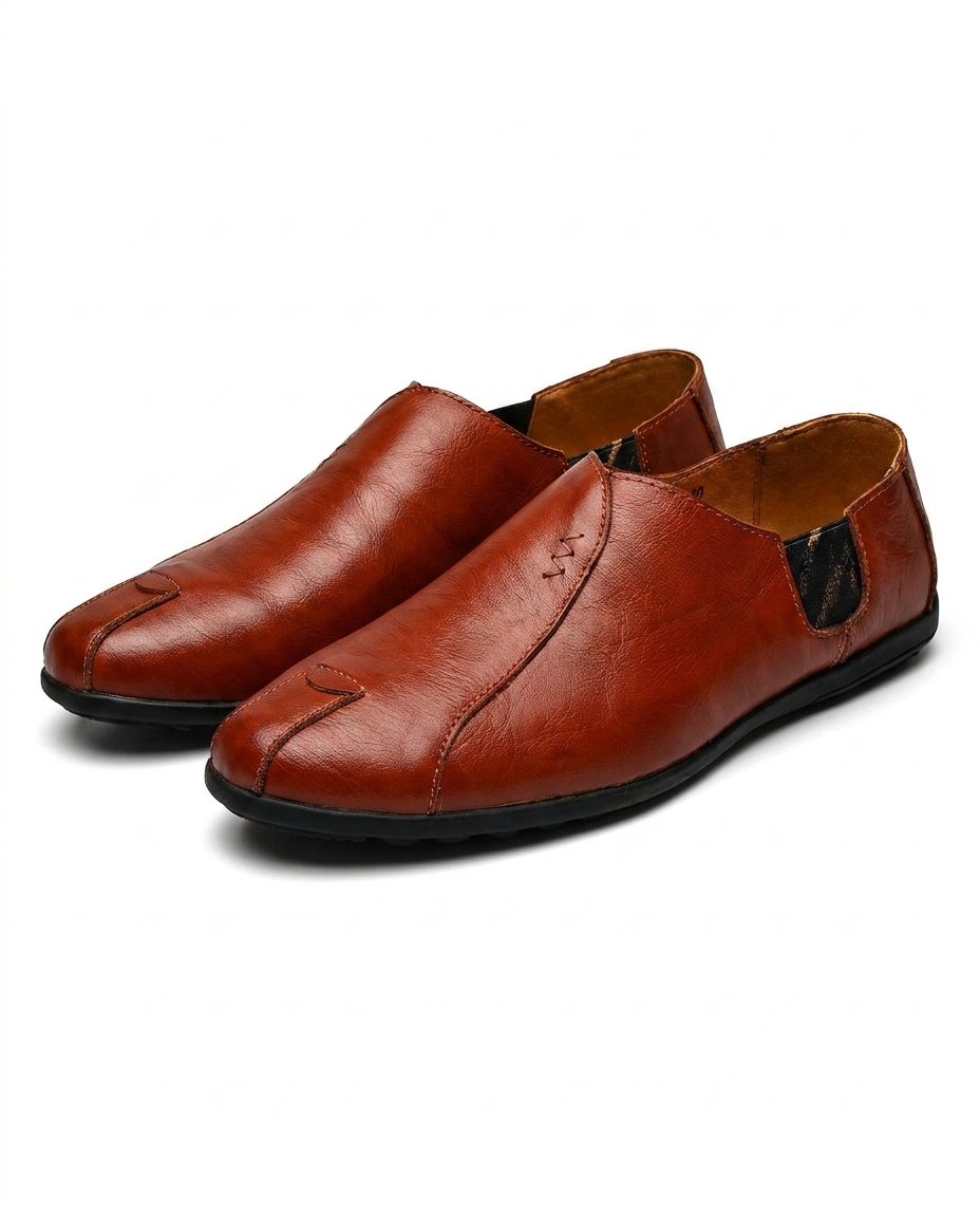 Mocassins homme plats - Marron clair
