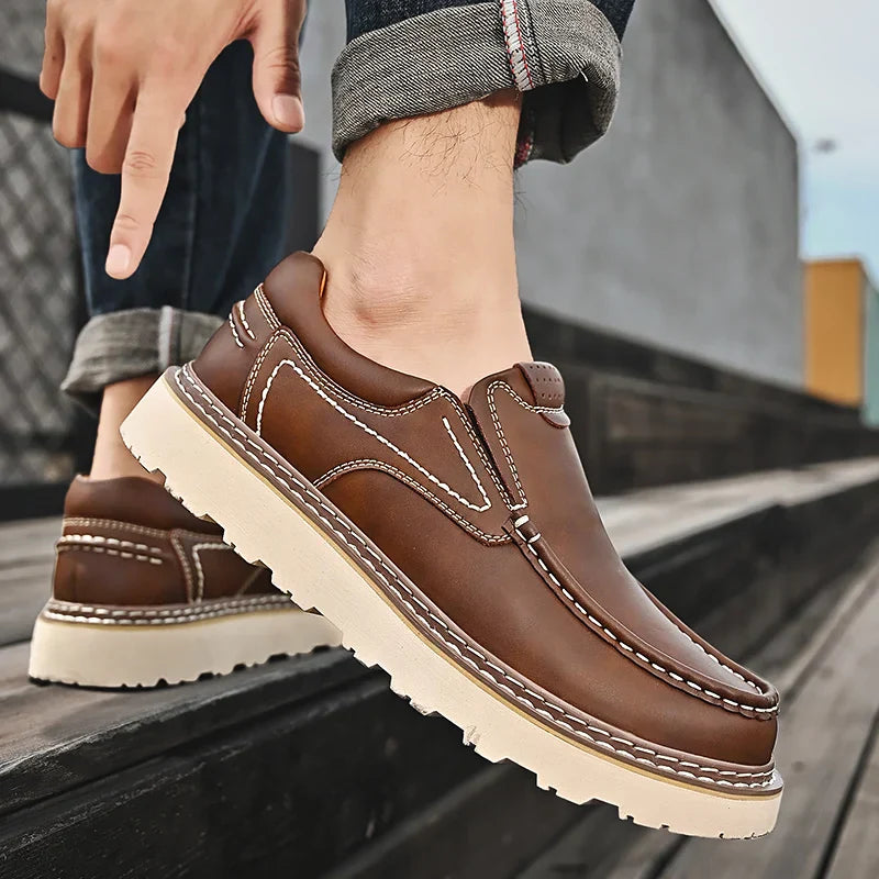 Mocassins homme semelle crantée - image 4